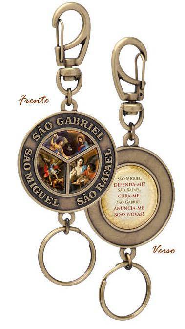 CHAVEIRO ARCANJOS EXTRAGDE RES OV C/MOSQ