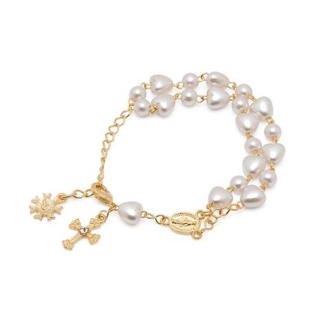 PULSEIRA DUAS DEZENAS PEROLA CORACAO (CARTELA)