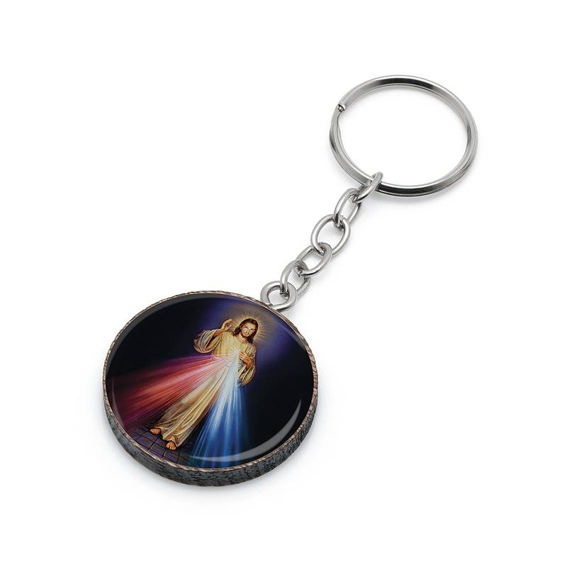 CHAVEIRO MAD RED RES JESUS MISERICORDIOSO