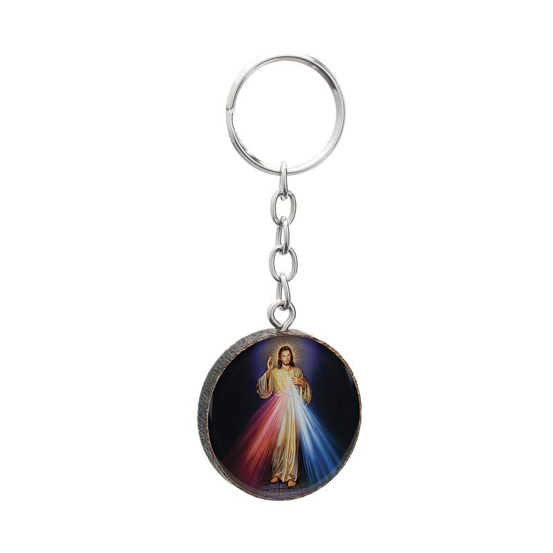 CHAVEIRO MAD RED RES JESUS MISERICORDIOSO