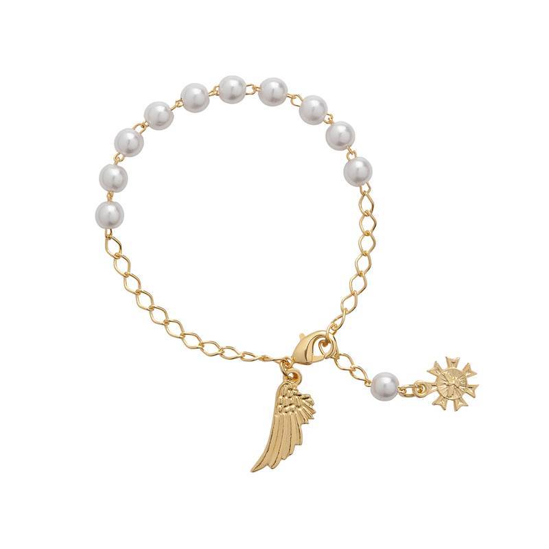 PULSEIRA DEZENA PEROLA VOCE E UM ANJO... (CARTELA) ++
