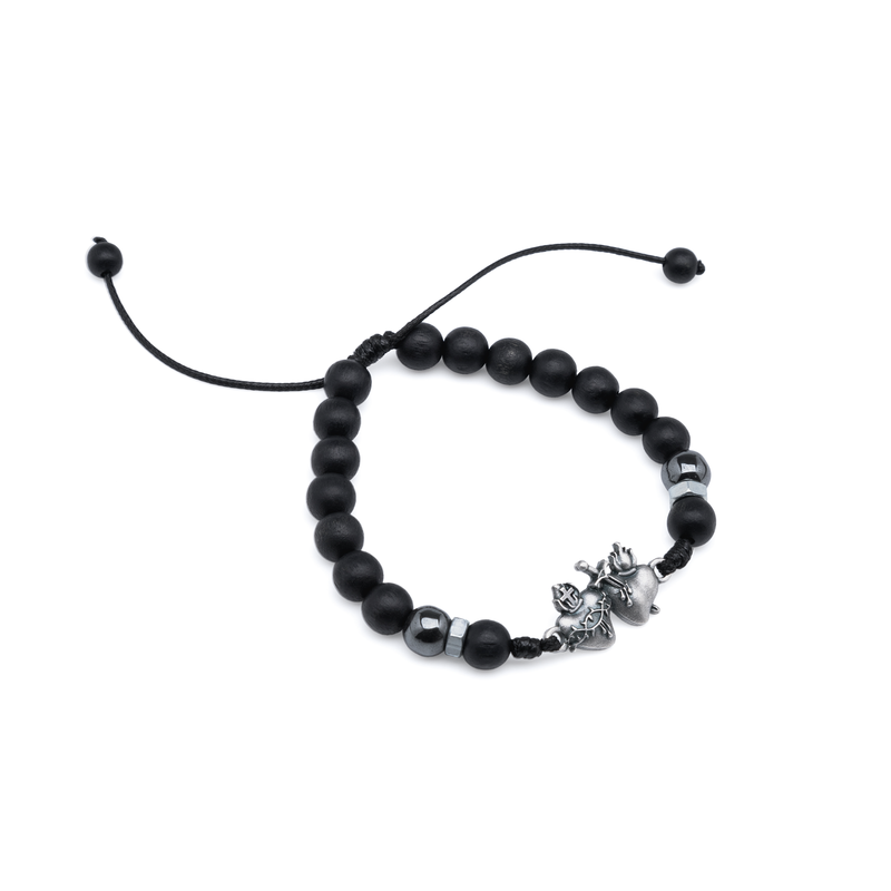 PULSEIRA REG MAD PRETA 8MM FOSCA SAGRADOS CORACOES PV