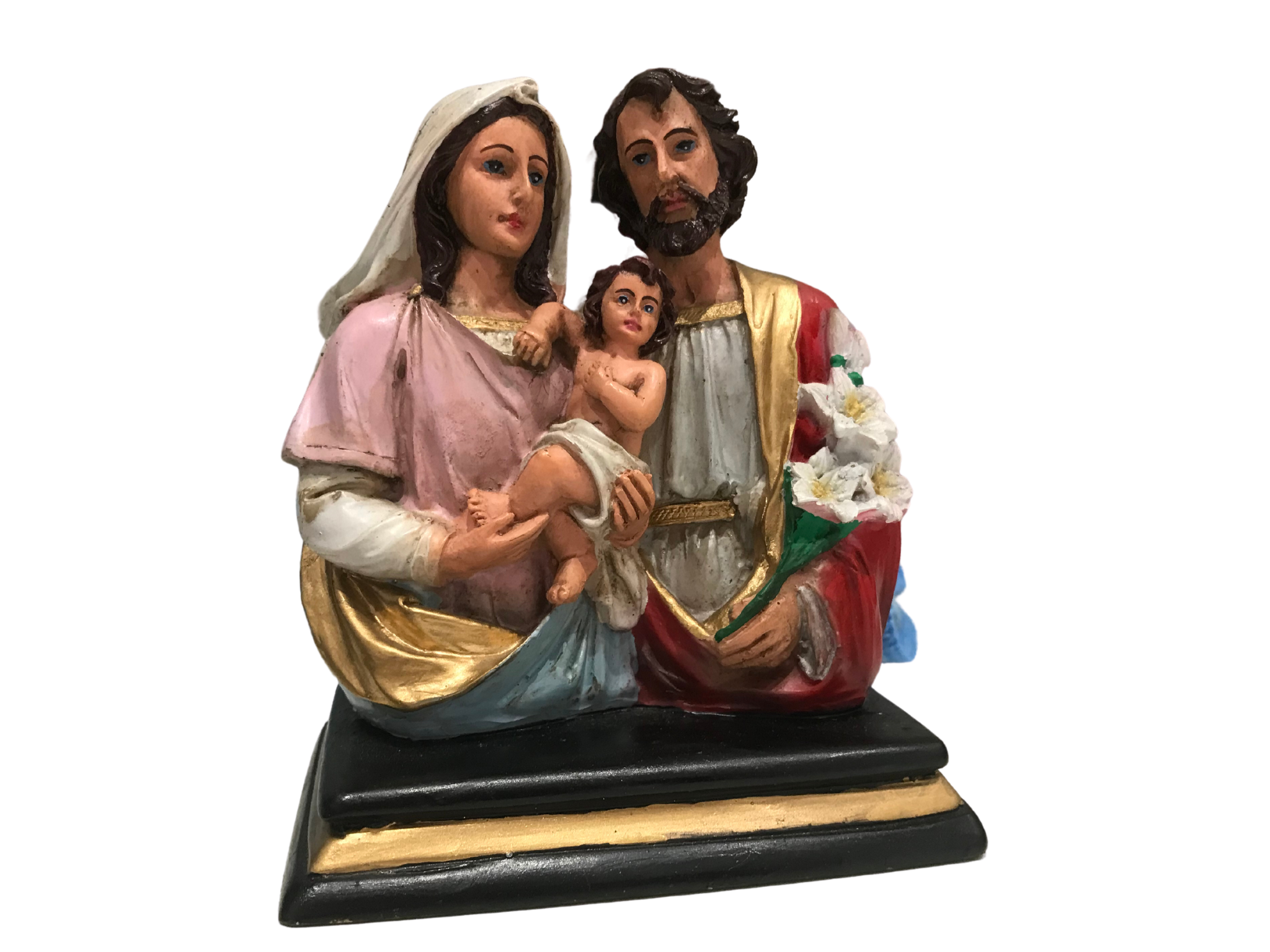 IMAGEM BUSTO S.FAMILIA 13CM RESINA BARROQUINHA SANCTUS