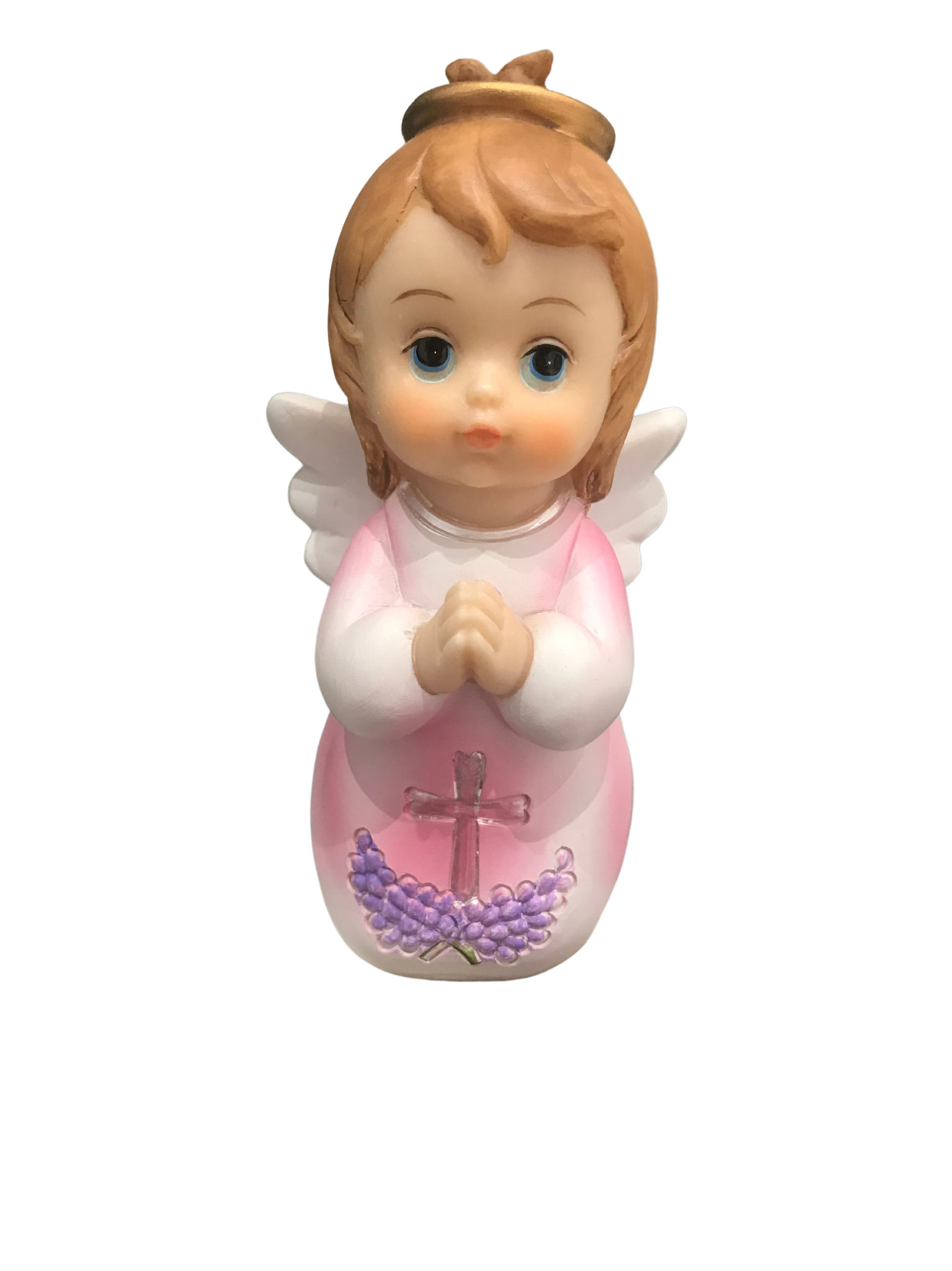 (8621) ANJO 16 CM - ROSA RESINA