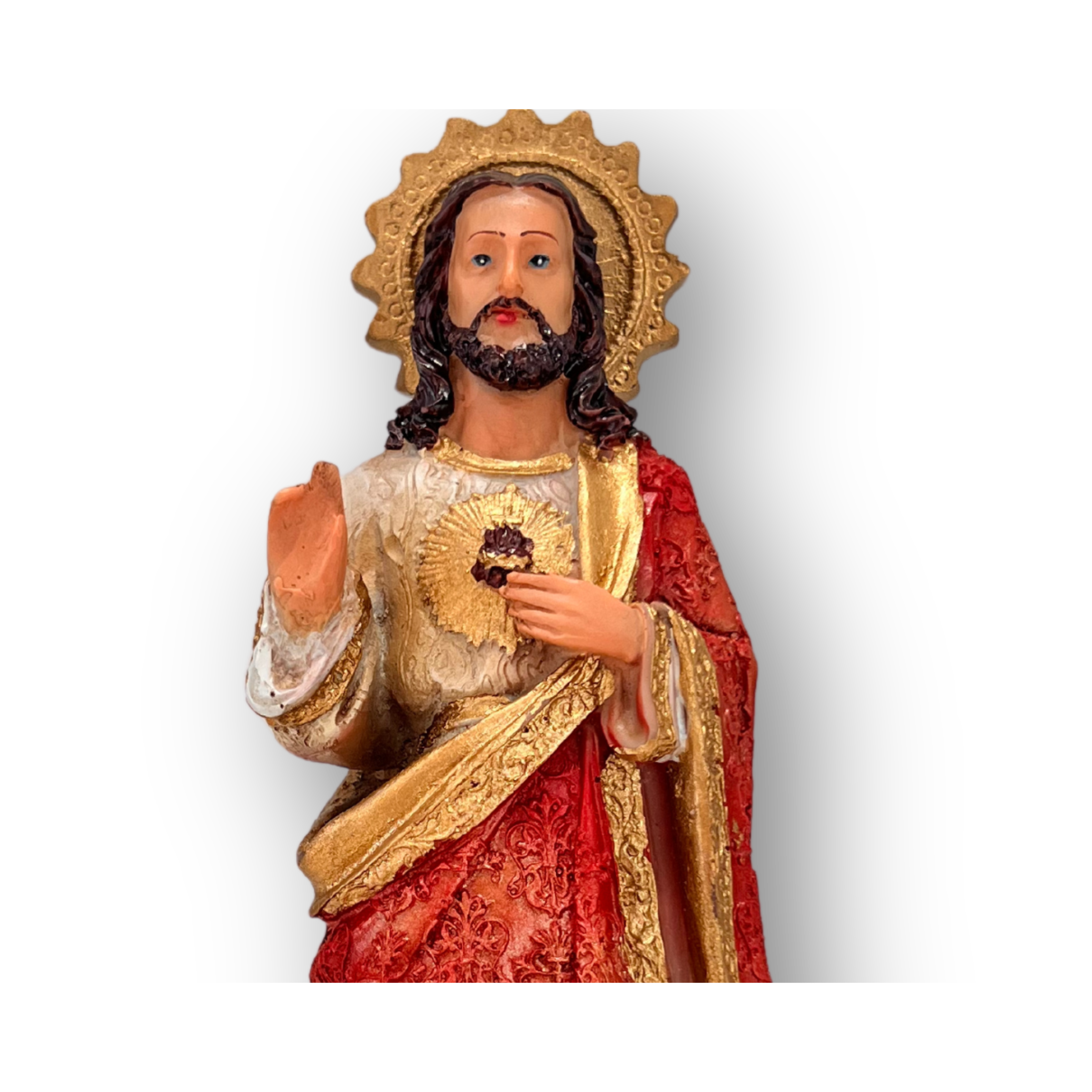 Imagem do Sagrado Coração de Jesus, com 19 cm de altura