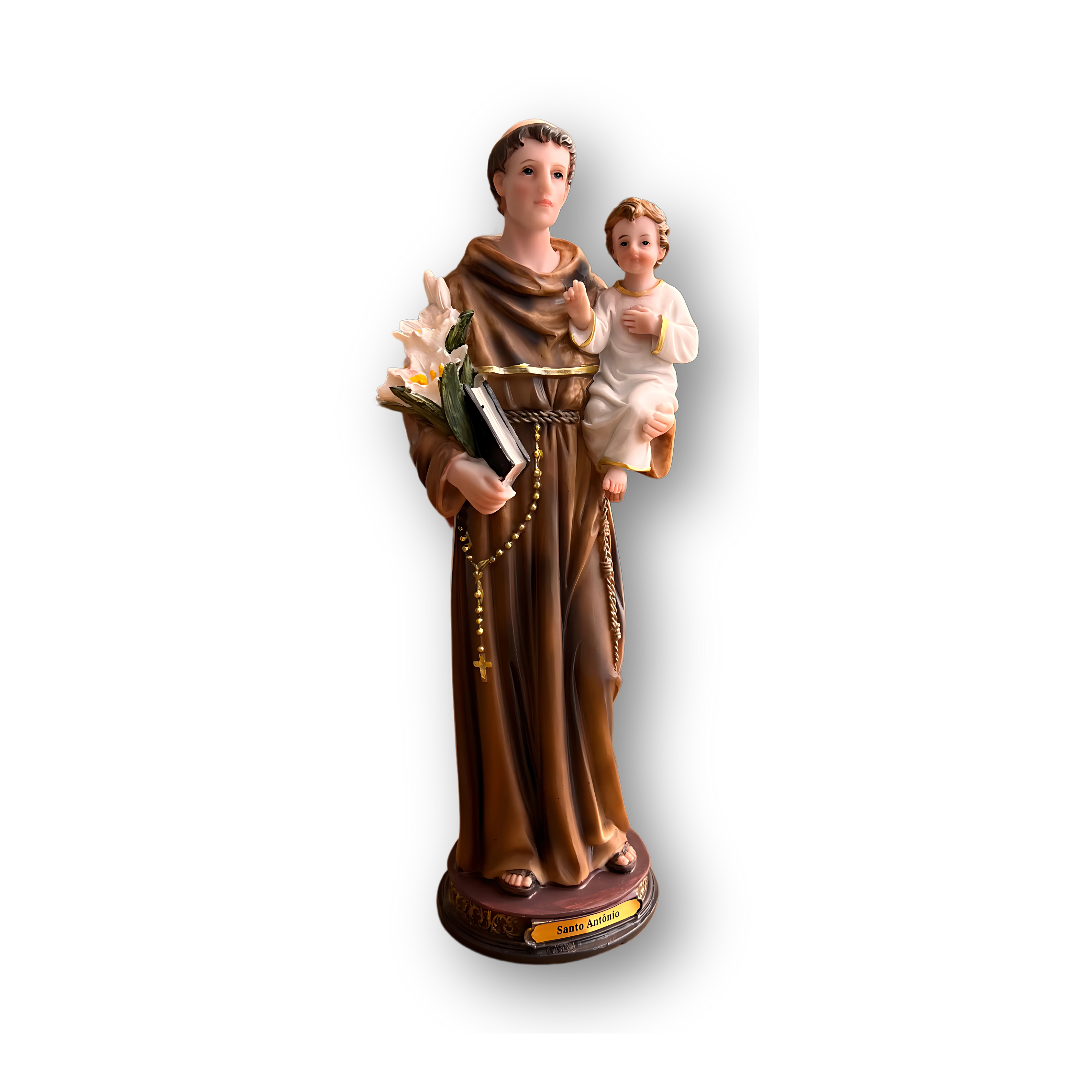 Imagem de Santo Antônio, com 30 cm de altura