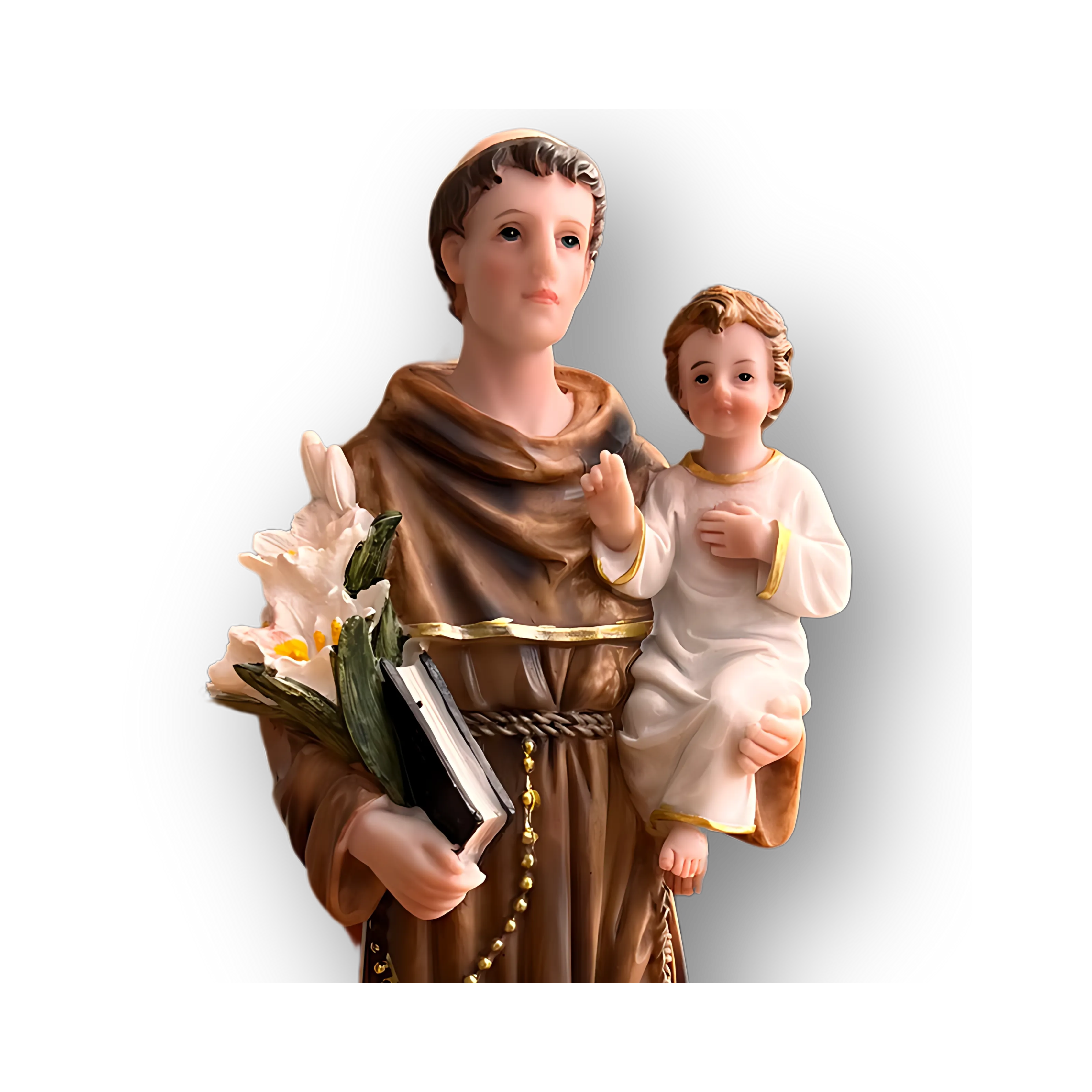 Imagem de Santo Antônio, com 30 cm de altura