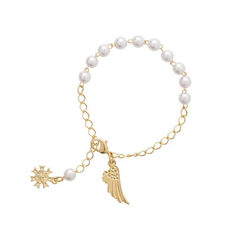 PULSEIRA DEZENA PEROLA VOCE E UM ANJO... (CARTELA) ++