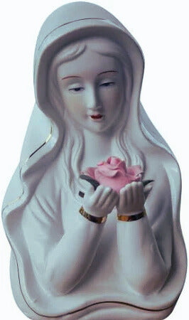 01 ROSA MISTICA 19 CM PORCELANA