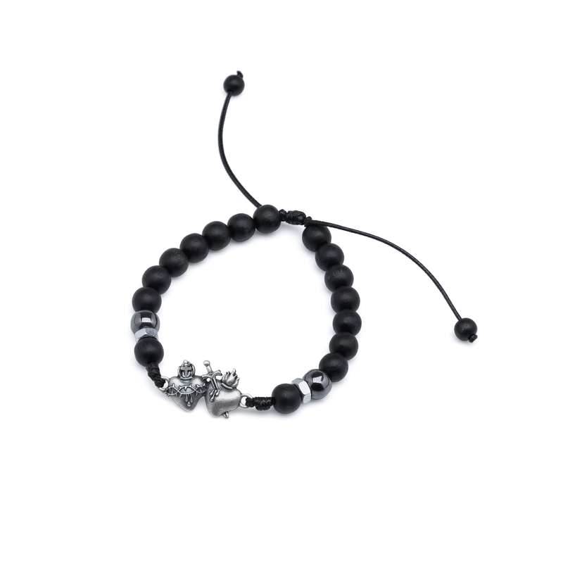 PULSEIRA REG MAD PRETA 8MM FOSCA SAGRADOS CORACOES PV
