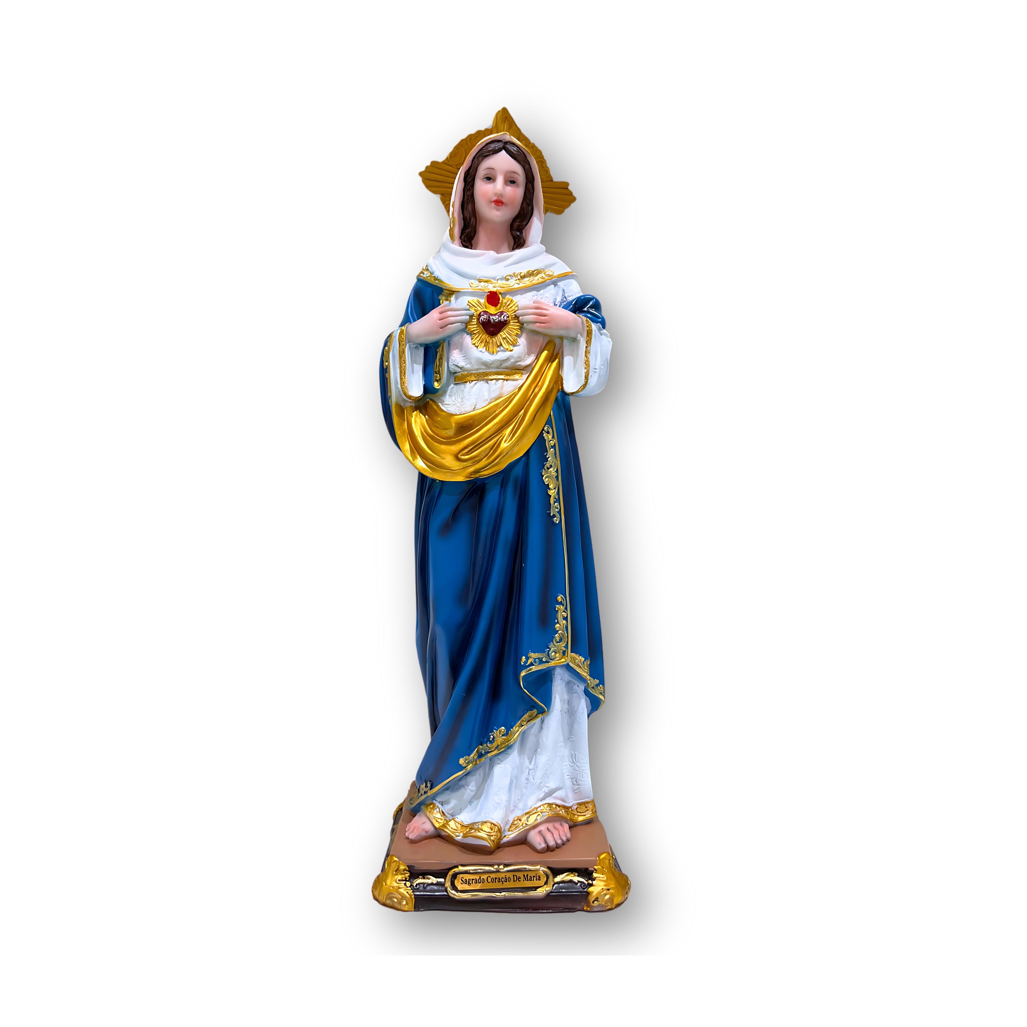 Imagem Coração de Maria - 45 cm em Resina