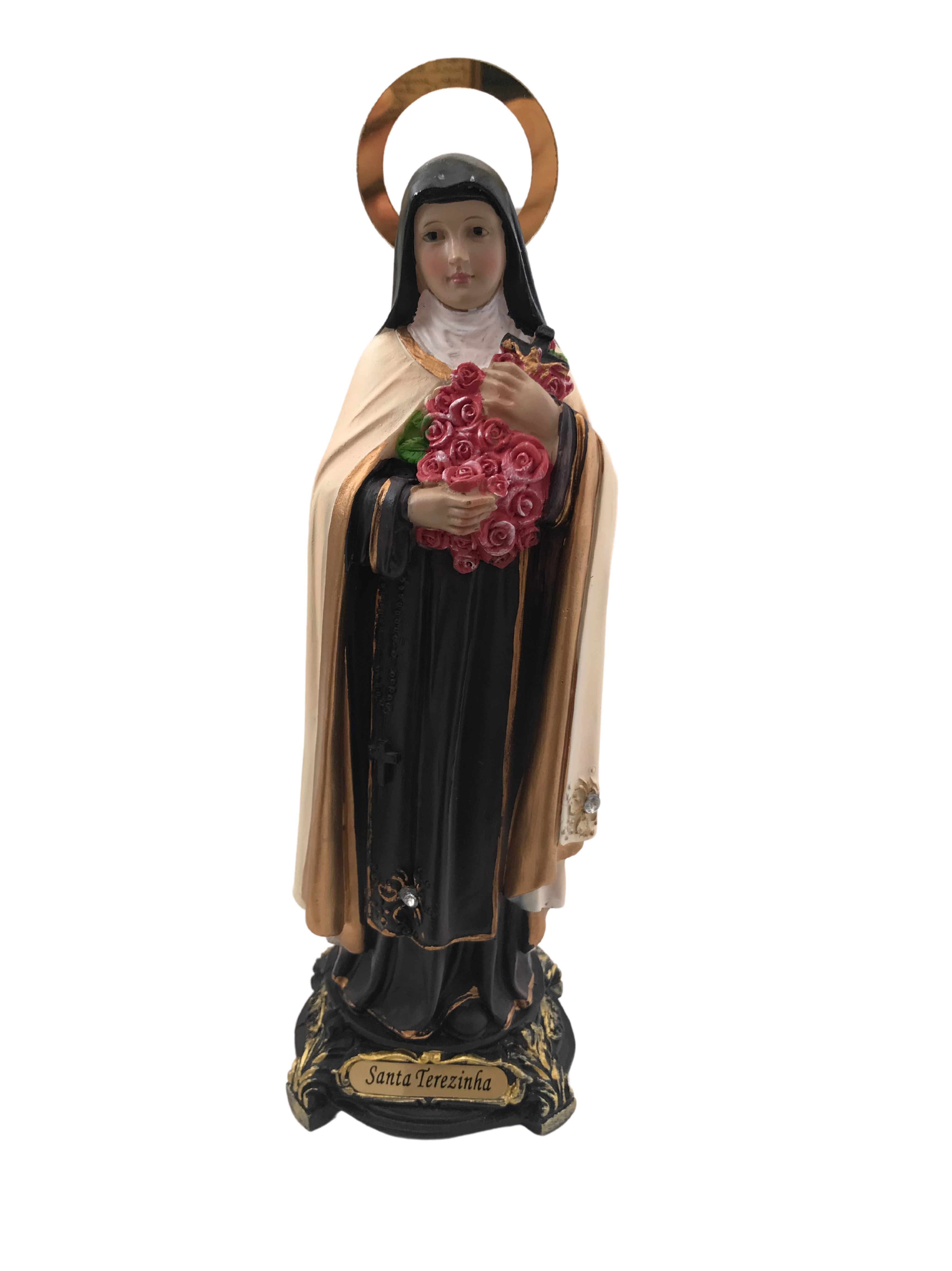 SANTA TEREZINHA 20 CM C/ AUREOLA