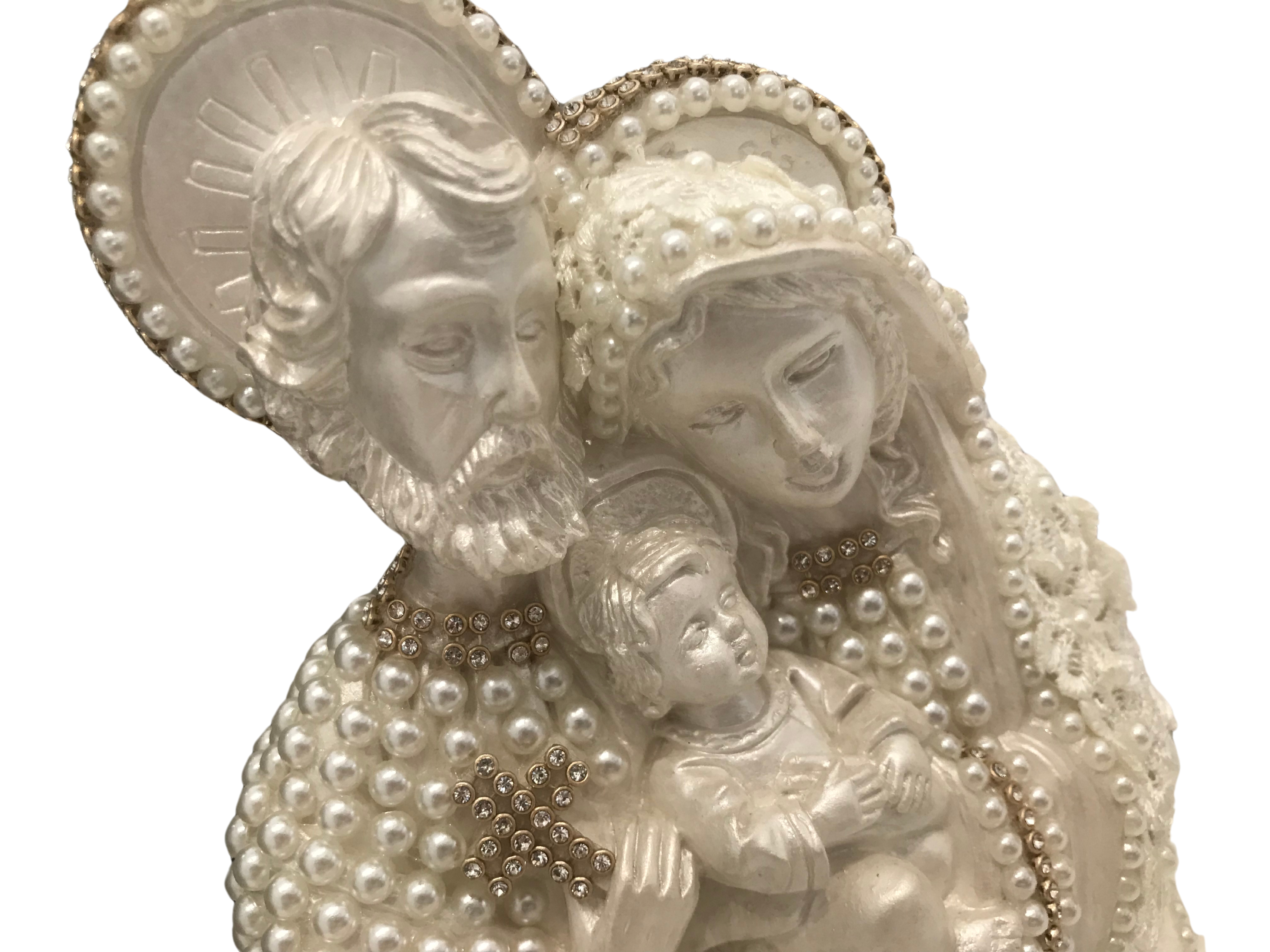 Sagrada Família busto 20cm pérolas