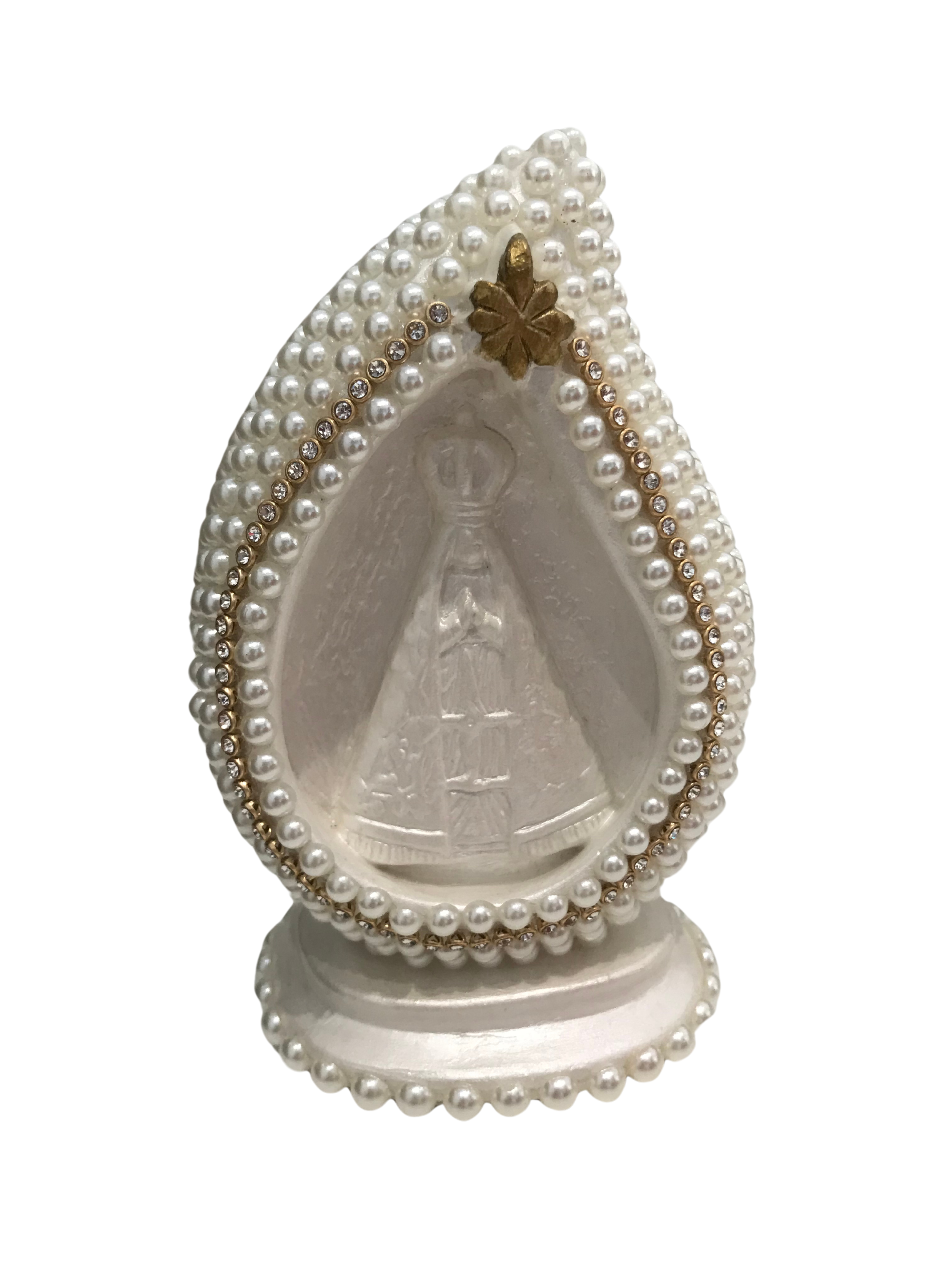 NS AP DE 14CM ORATORIO EM GOTA DECORADA EM PEROLAS