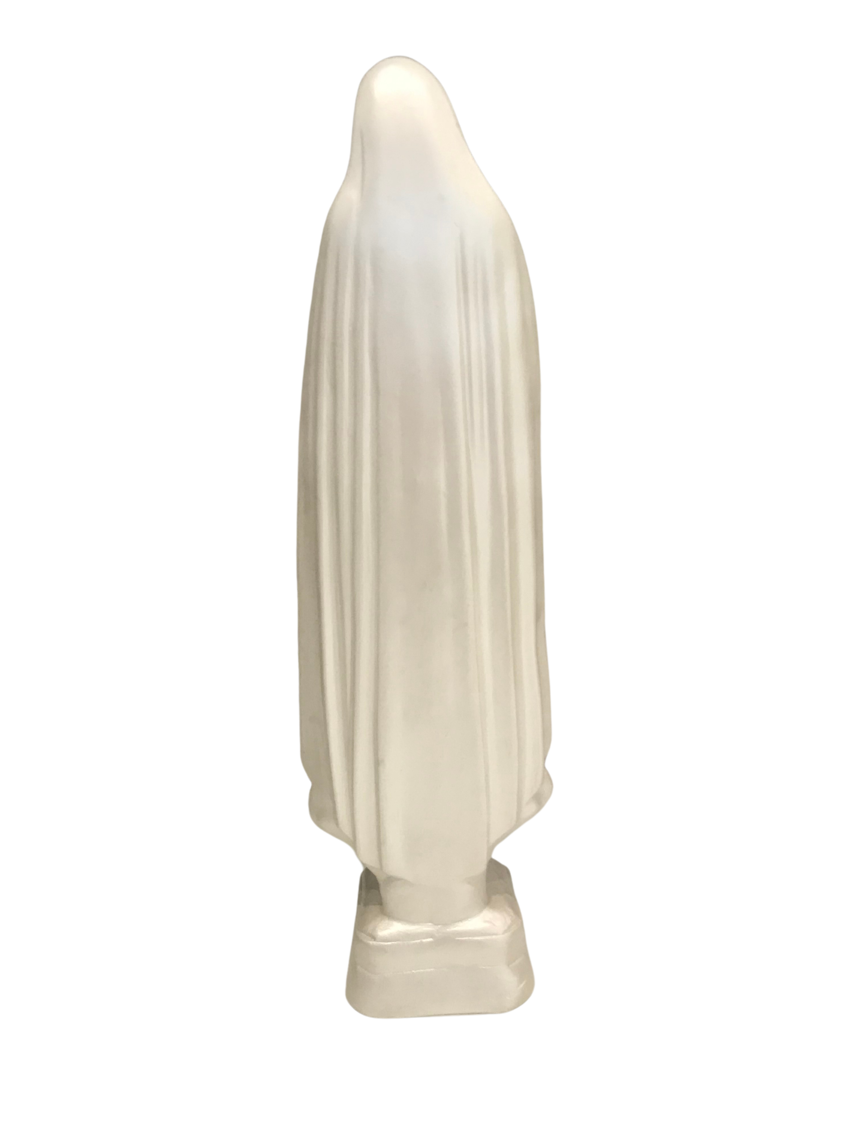 Nossa Senhora de Fátima 30cm branca perolada
