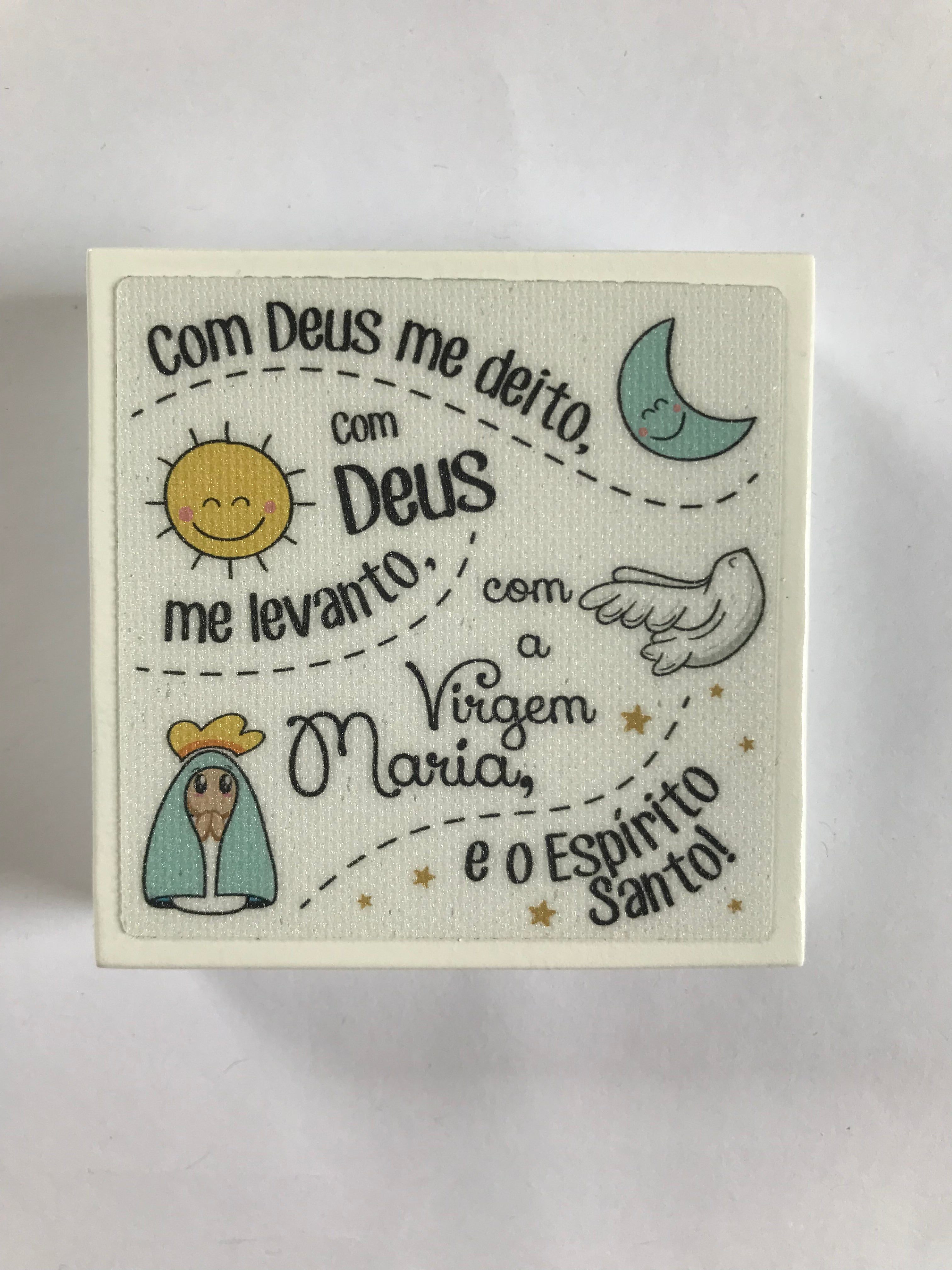 BLOCO INFANTIL MAD BRANCA: COM DEUS... ++