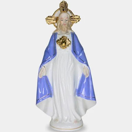 (8852) CORACAO DE JESUS 32 CM PORCELANA
