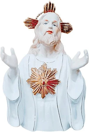 (8856) BUSTO C. JESUS 25 CM PORCELANA